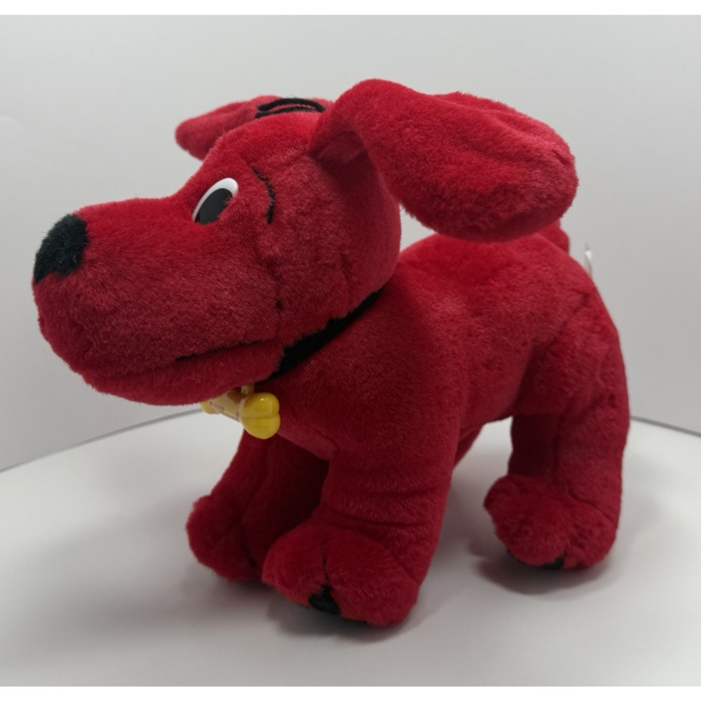 SCHOLASTIC 2000 Vintage Clifford Big Red Dog 10” Long Plush Toy Stuffed Animal
